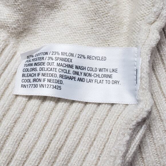 Goodfellow Men’s Button Up Sweater Size L Beige Knit Cardigan Casual Layer - Picture 8 of 8